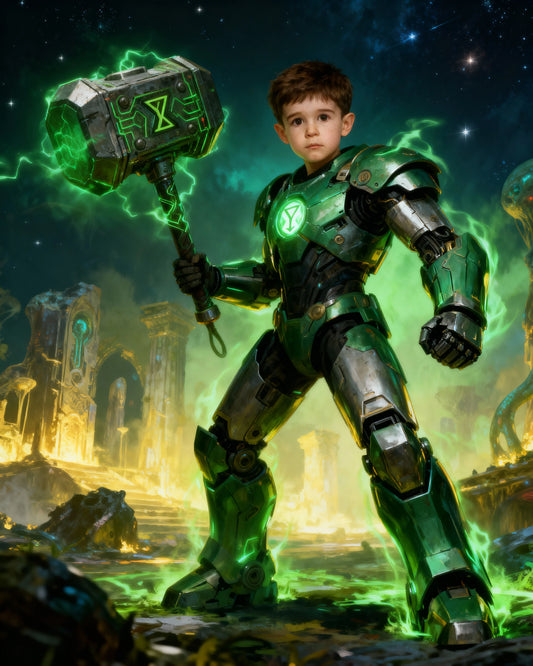 🤖 Green Mecha Guardian